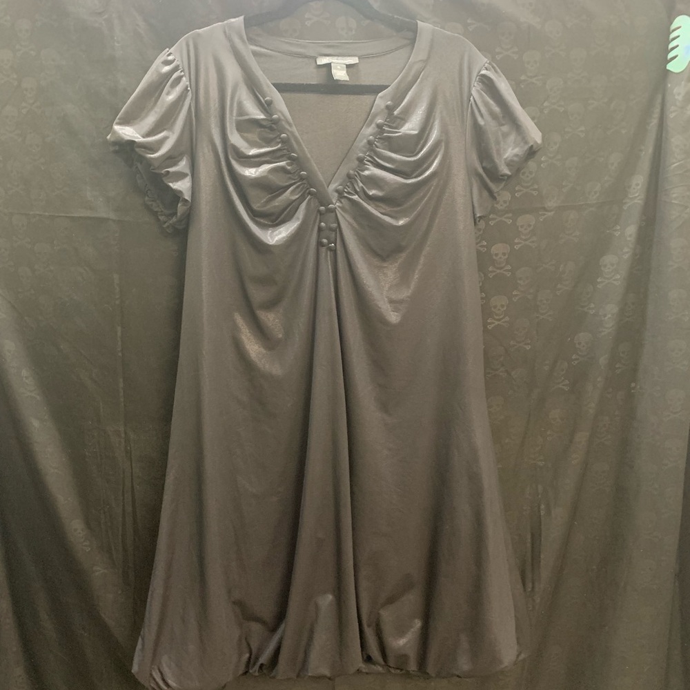 INC International Concepts Black Bubble dress w/ slight shimmer size XL (14-16)